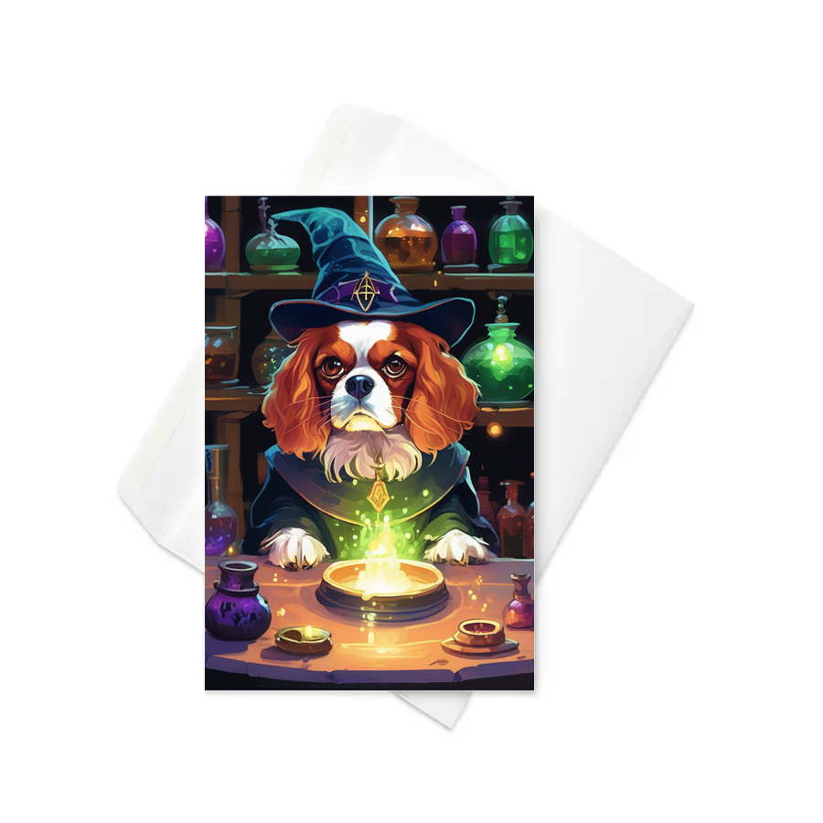 PugMug Custom Cavalier King Charles Spaniel Greeting Card