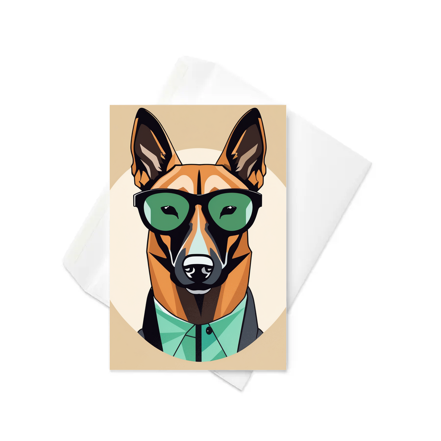 PugMug Custom Belgian Malinois Greeting Card