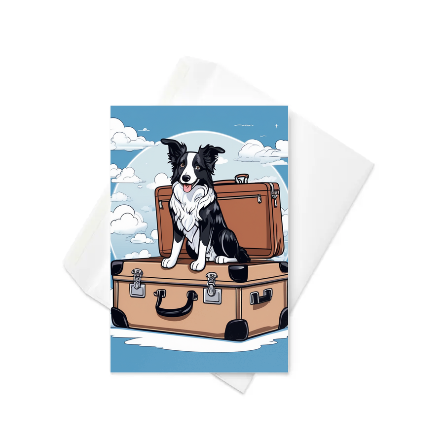 PugMug Custom Border Collie Greeting Card