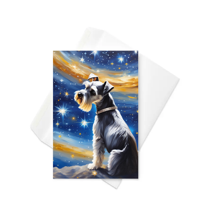 PugMug Custom Miniature Schnauzer Greeting Card