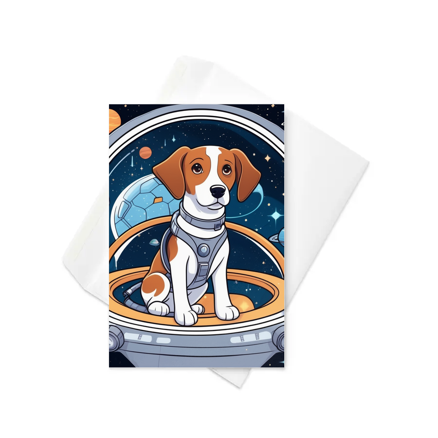 PugMug Custom Brittany Dog Greeting Card