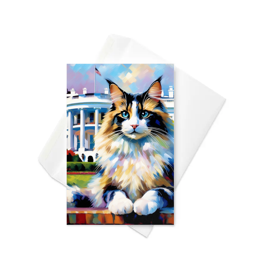 PugMug Custom Tabby Ragdoll Cat Greeting Card