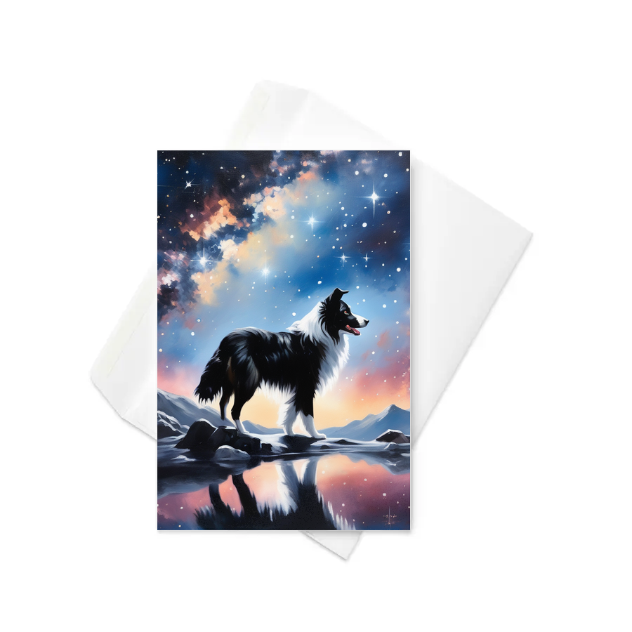 PugMug Custom Border Collie Greeting Card