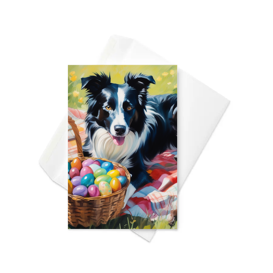 PugMug Custom Border Collie Greeting Card