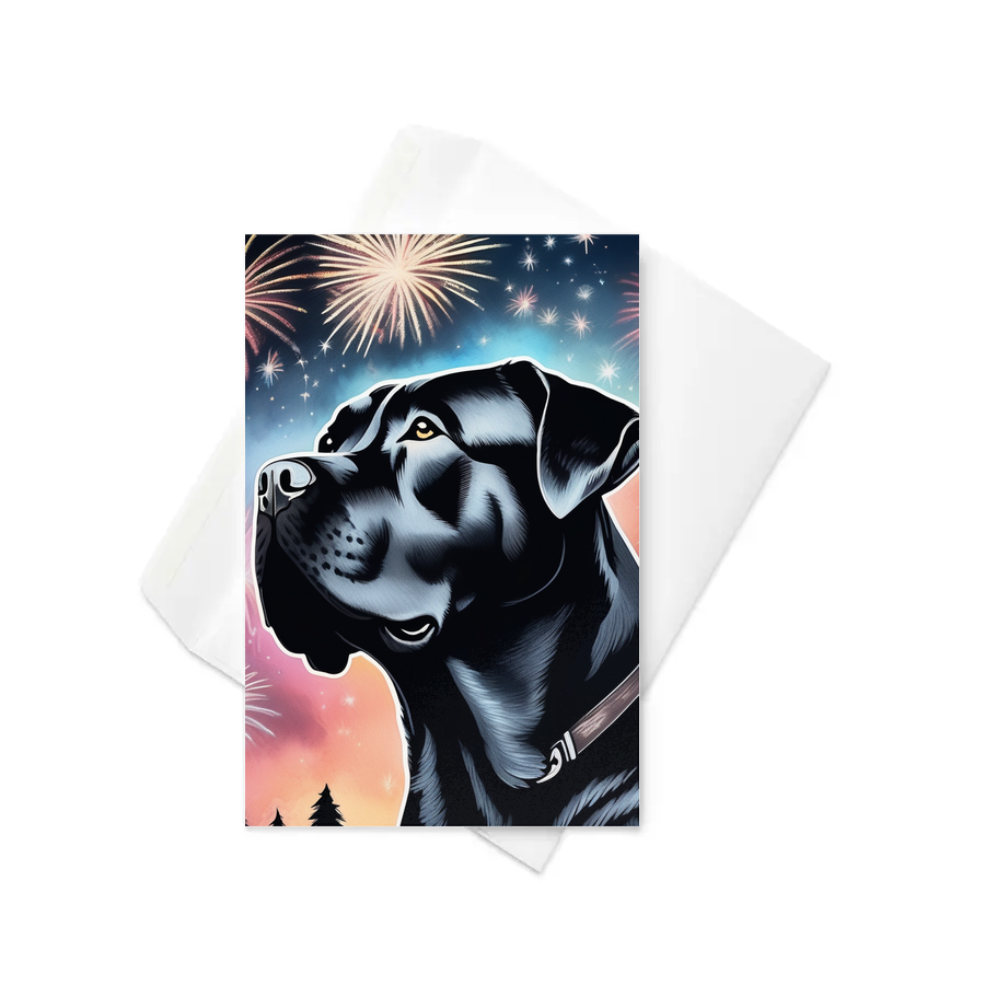 PugMug Custom Cane Corso Greeting Card