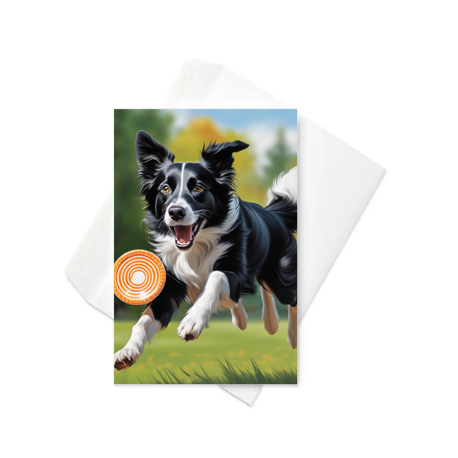 PugMug Custom Border Collie Greeting Card