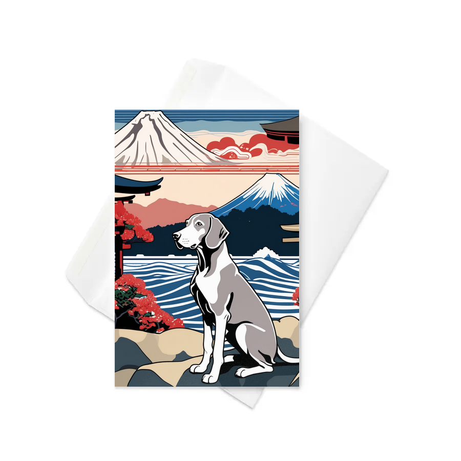PugMug Custom Weimaraner Greeting Card