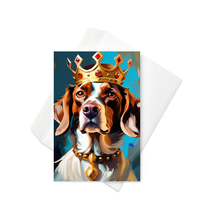 PugMug Custom Pointer Dog Greeting Card