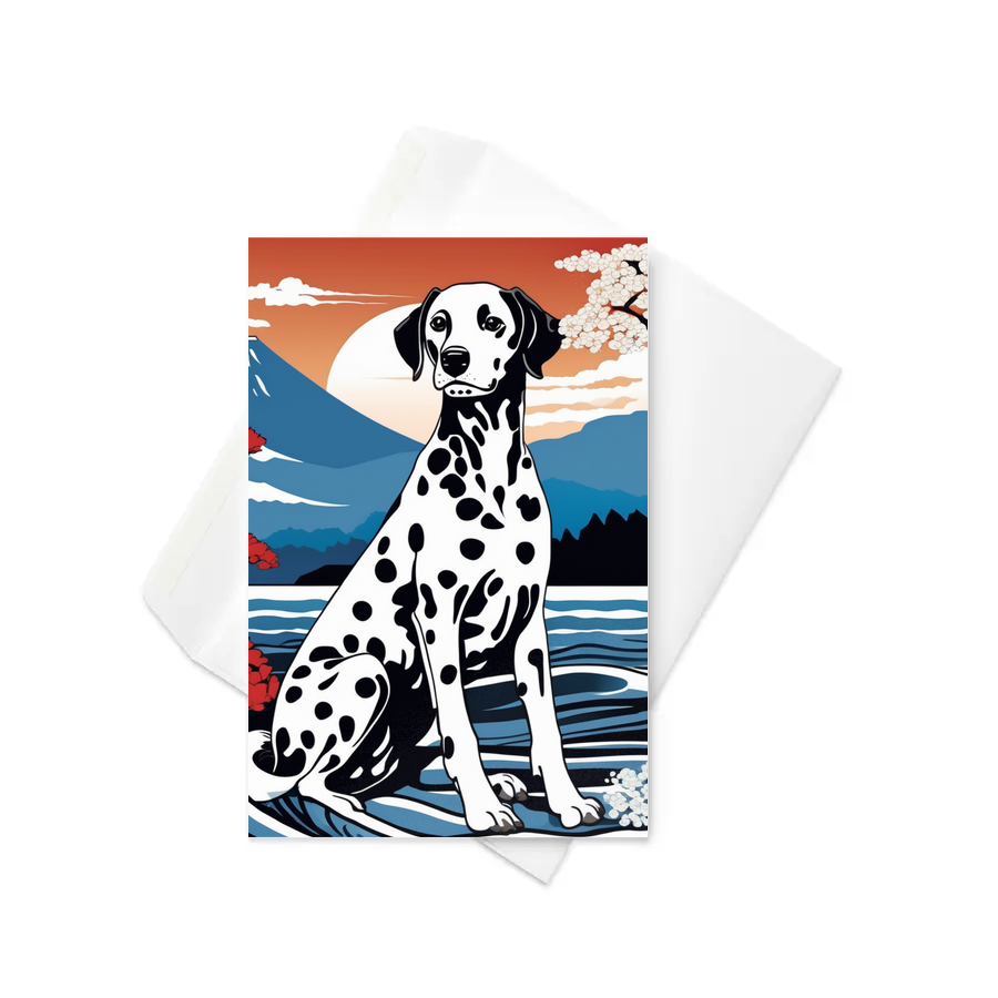 PugMug Custom Dalmatian Greeting Card