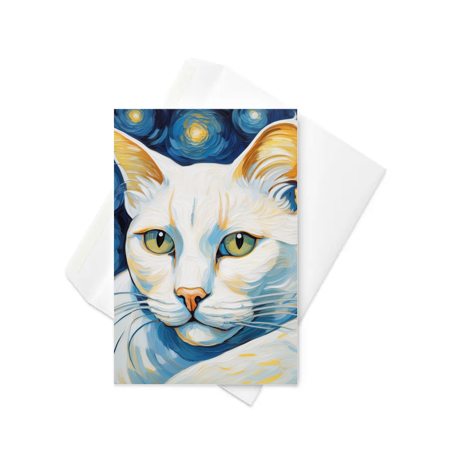 PugMug Custom White Exotic Cat Greeting Card