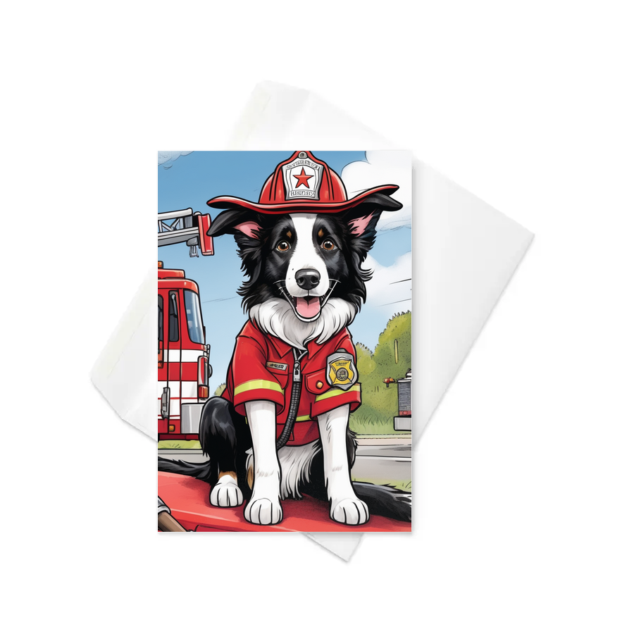 PugMug Custom Border Collie Greeting Card