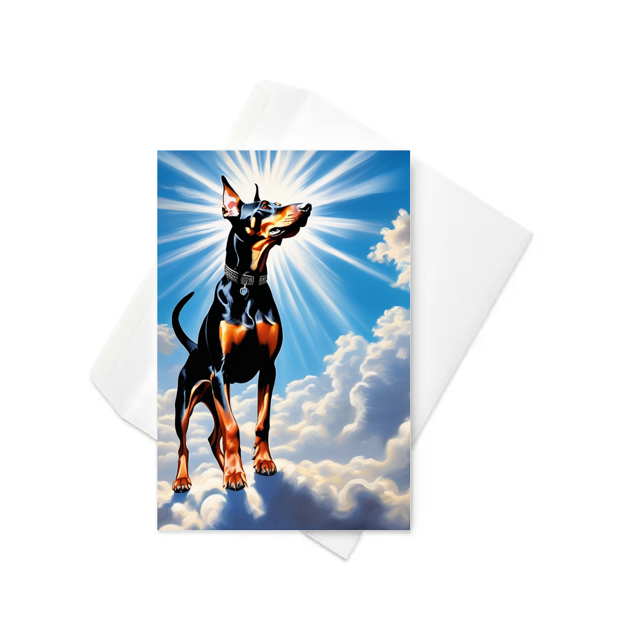 PugMug Custom Doberman Pinscher Greeting Card