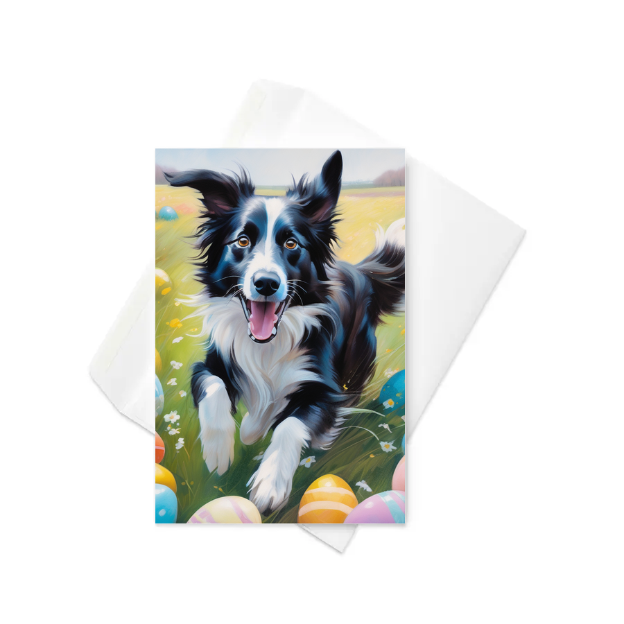 PugMug Custom Border Collie Greeting Card