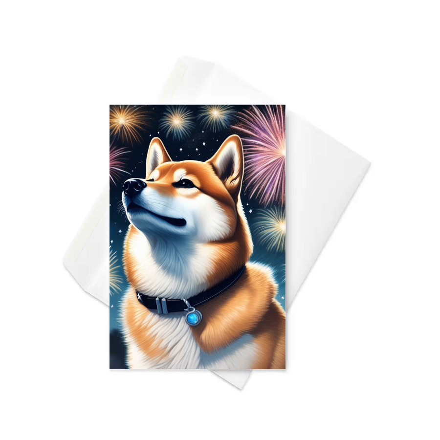 PugMug Custom Shiba Inu Greeting Card