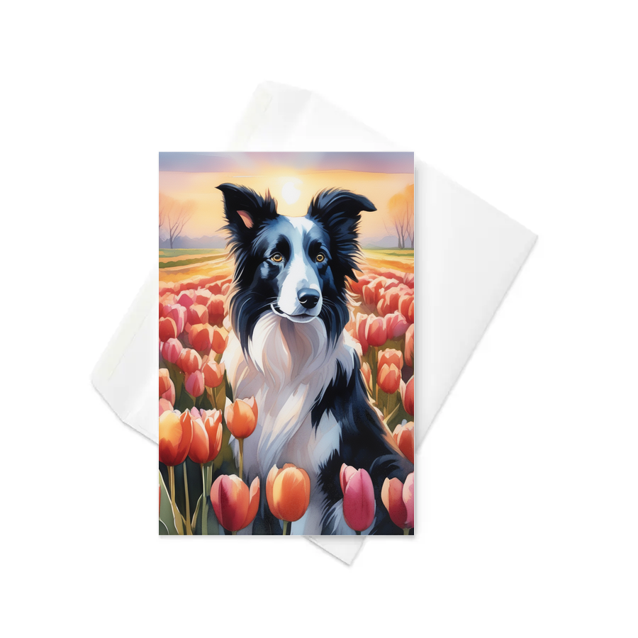 PugMug Custom Border Collie Greeting Card