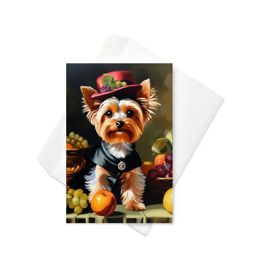 PugMug Custom Yorkshire Terrier Greeting Card