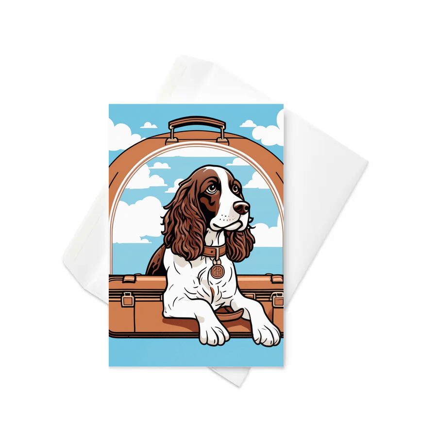 PugMug Custom English Springer Spaniel Greeting Card