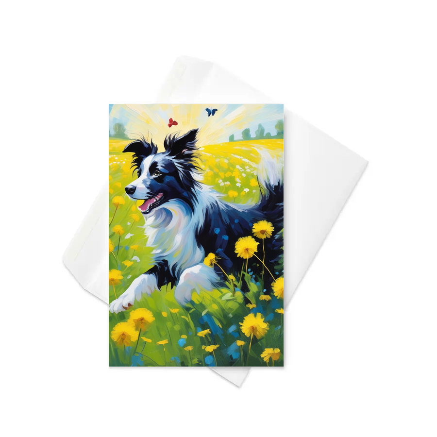 PugMug Custom Border Collie Greeting Card