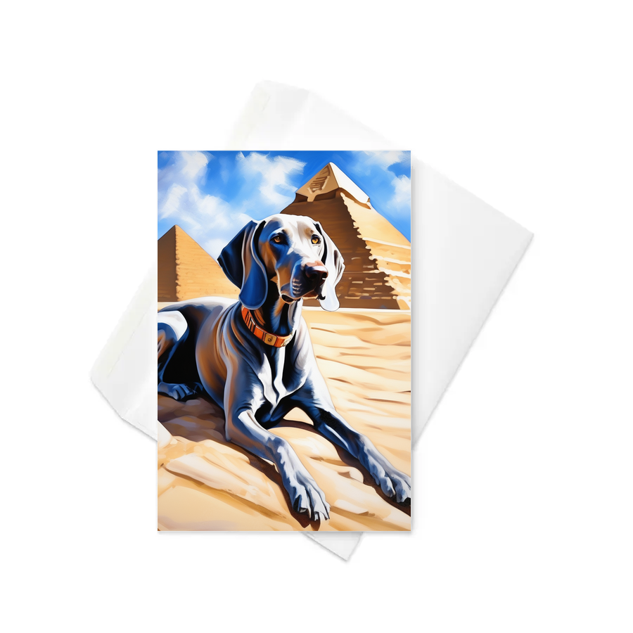 PugMug Custom Weimaraner Greeting Card