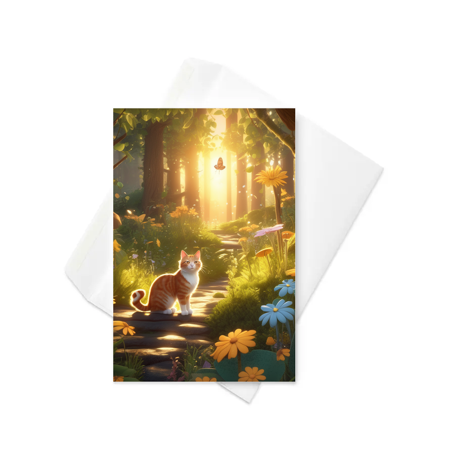 PugMug Custom Tabby Companion Cat Greeting Card