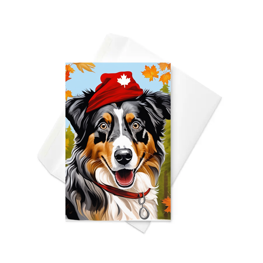 PugMug Custom Australian Shepherd Dog Greeting Card