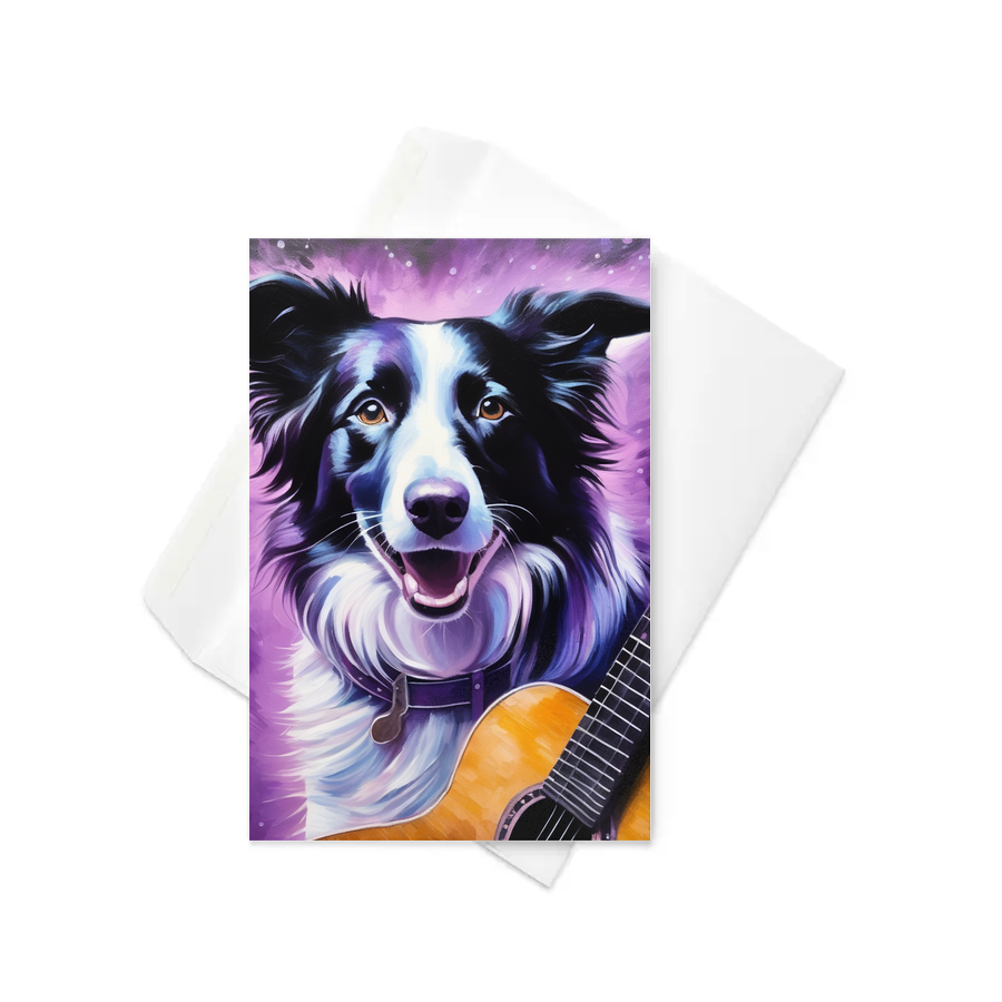 PugMug Custom Border Collie Greeting Card