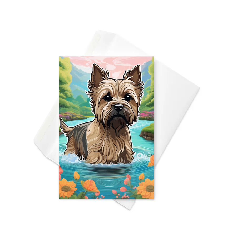 PugMug Custom Cairn Terrier Greeting Card
