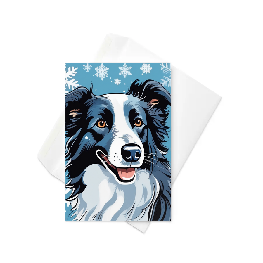 PugMug Custom Border Collie Greeting Card