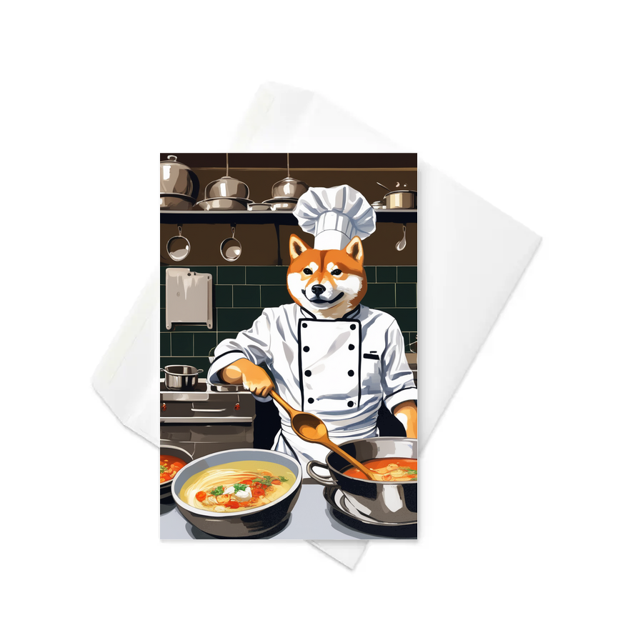 PugMug Custom Shiba Inu Greeting Card