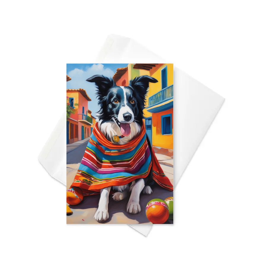 PugMug Custom Border Collie Greeting Card
