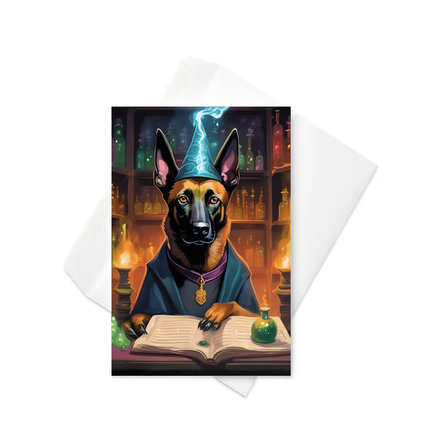 PugMug Custom Belgian Malinois Greeting Card