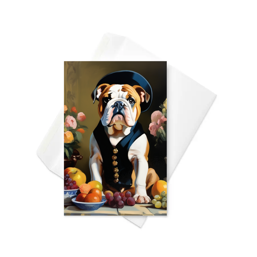 PugMug Custom Bulldog Greeting Card