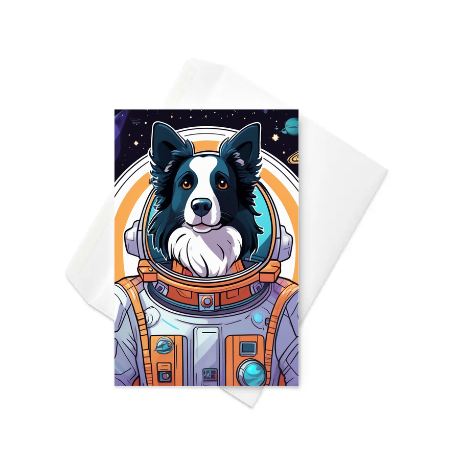 PugMug Custom Border Collie Greeting Card