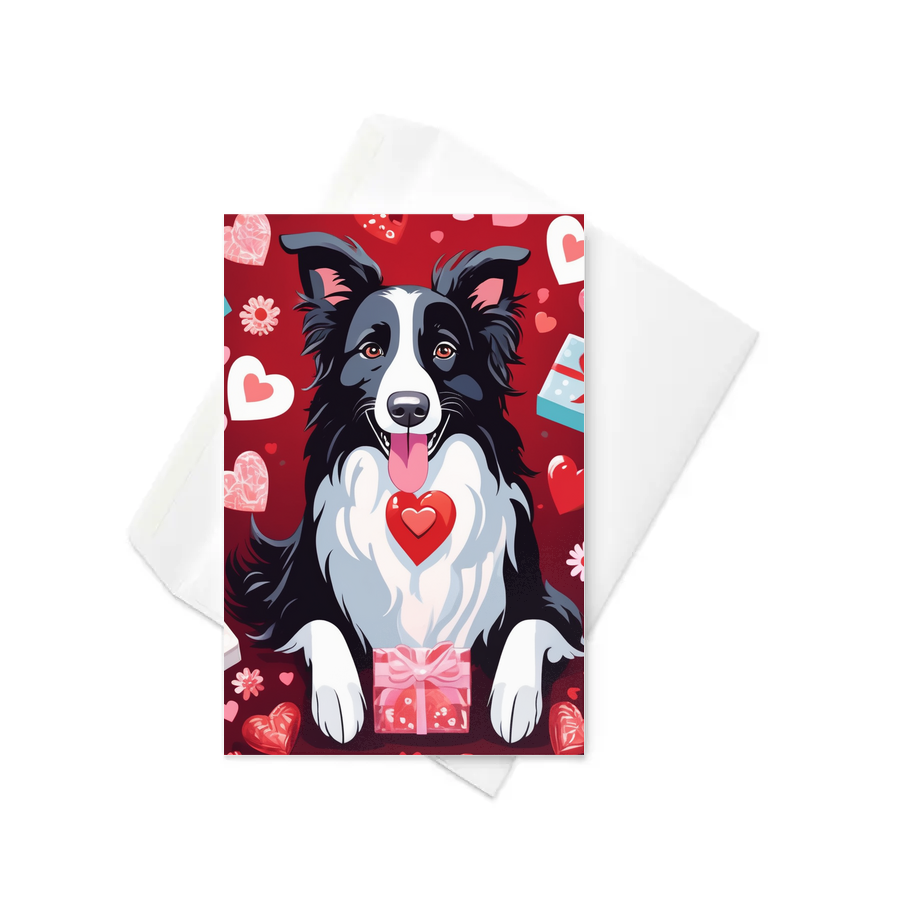 PugMug Custom Border Collie Greeting Card