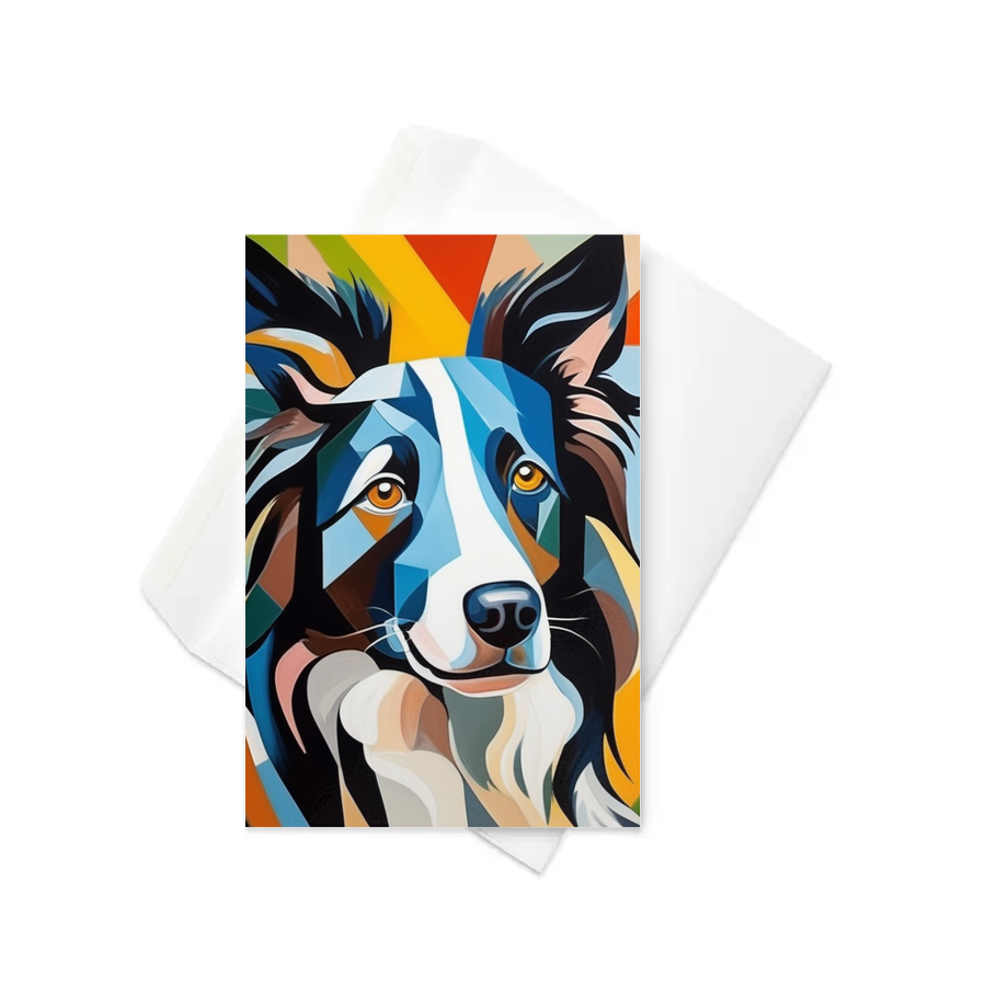 PugMug Custom Border Collie Greeting Card