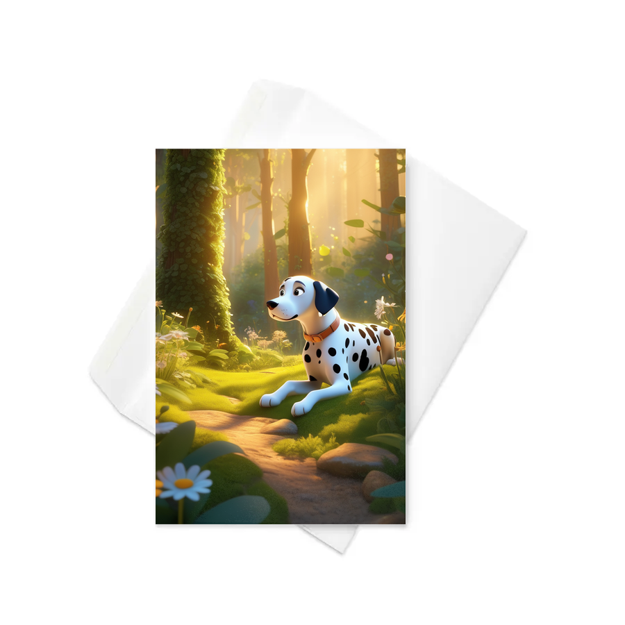 PugMug Custom Dalmatian Greeting Card