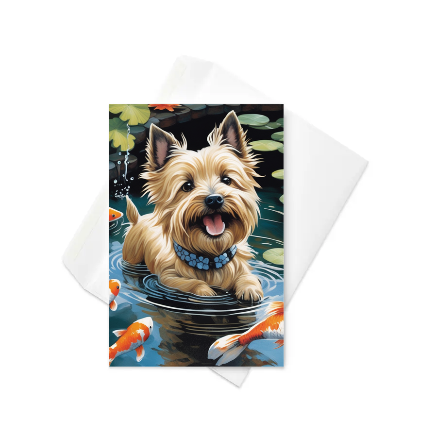 PugMug Custom Cairn Terrier Greeting Card