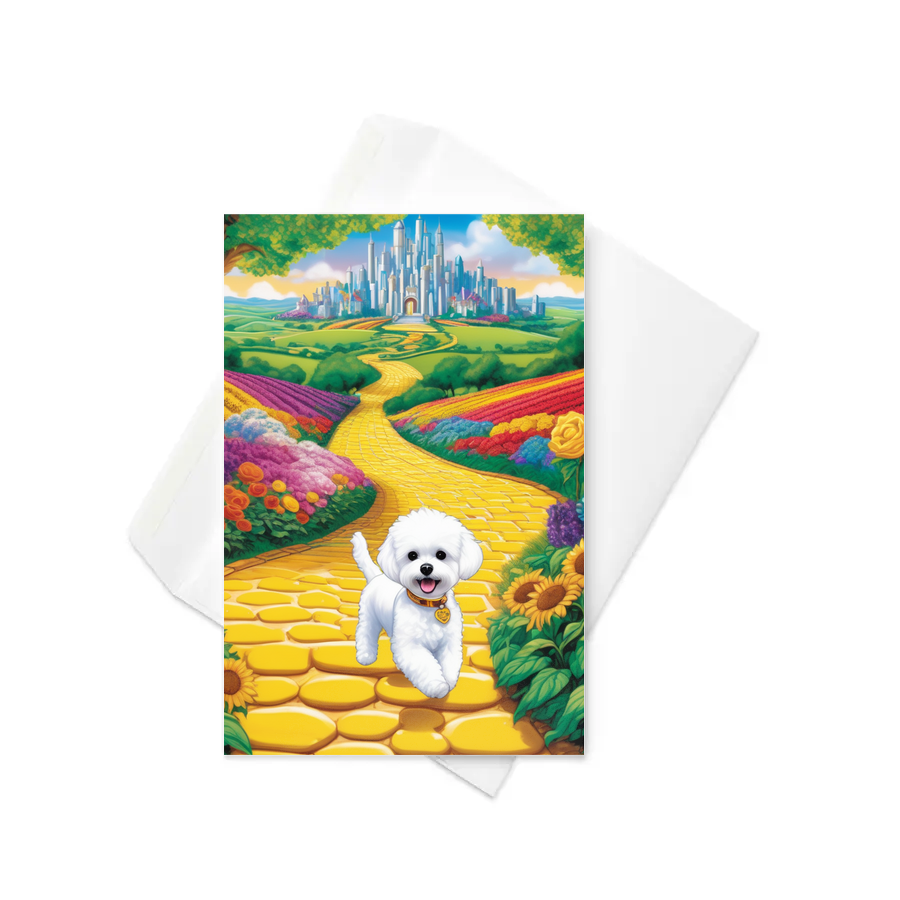 PugMug Custom Bichons Frise Greeting Card