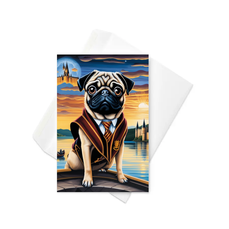 PugMug Custom Pug Greeting Card