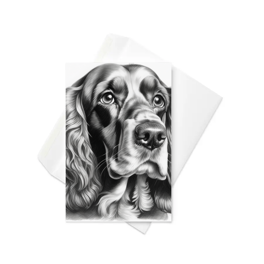 PugMug Custom English Cocker Spaniel Greeting Card