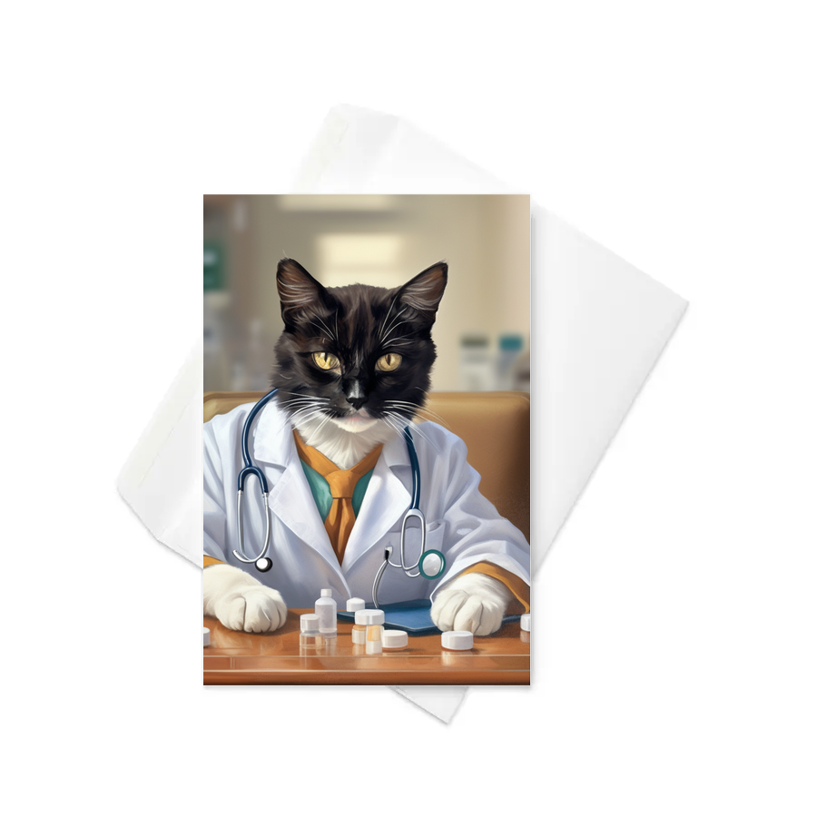 PugMug Custom Peerie Greeting Card