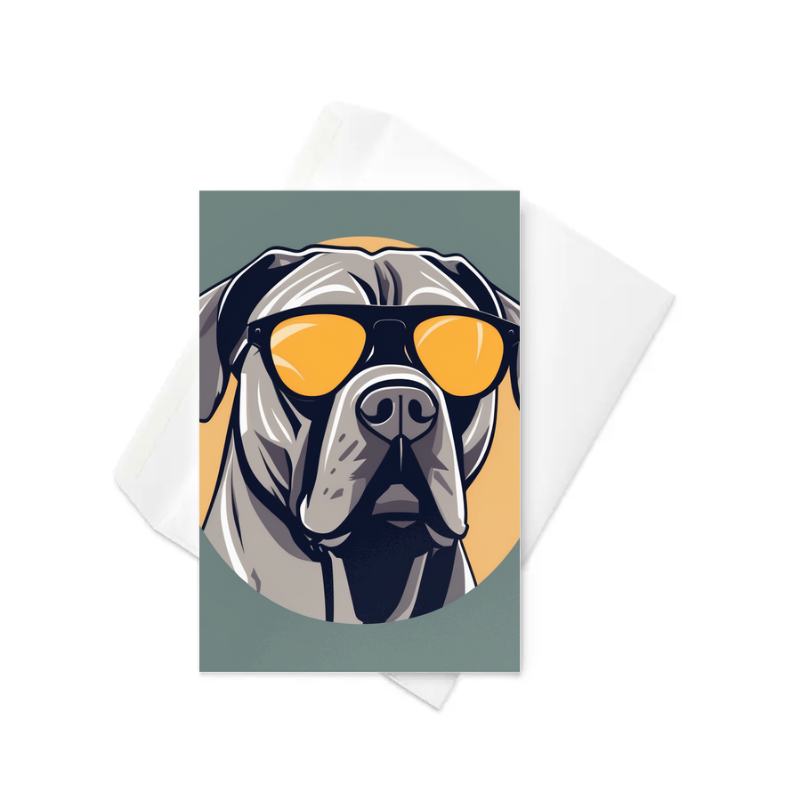 PugMug Custom Cane Corso Greeting Card