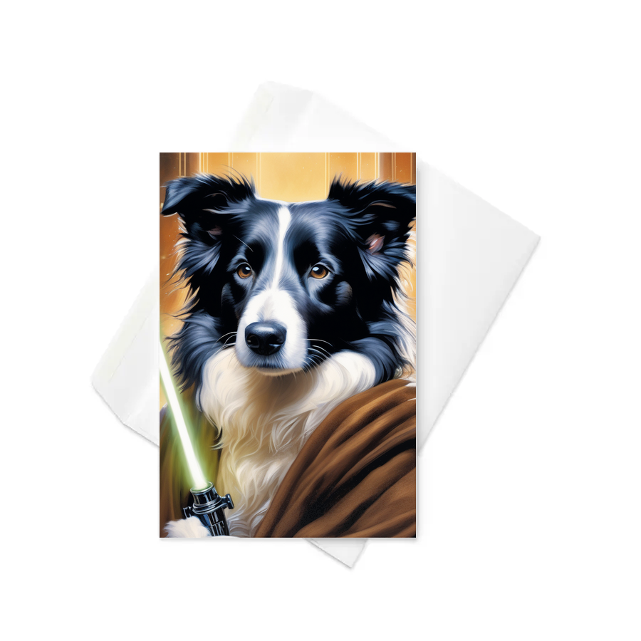 PugMug Custom Border Collie Greeting Card