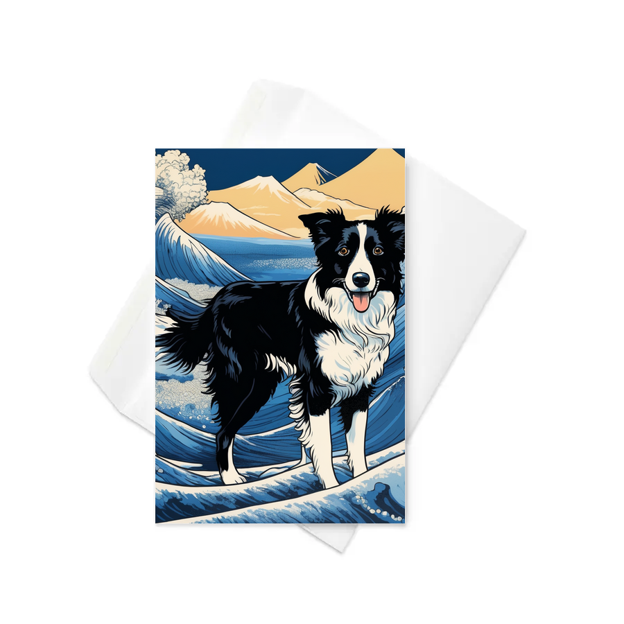 PugMug Custom Border Collie Greeting Card