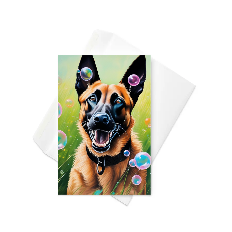 PugMug Custom Belgian Malinois Greeting Card