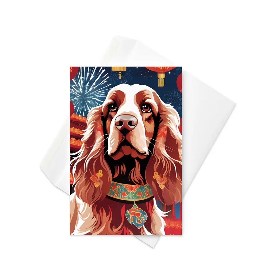PugMug Custom English Cocker Spaniel Greeting Card