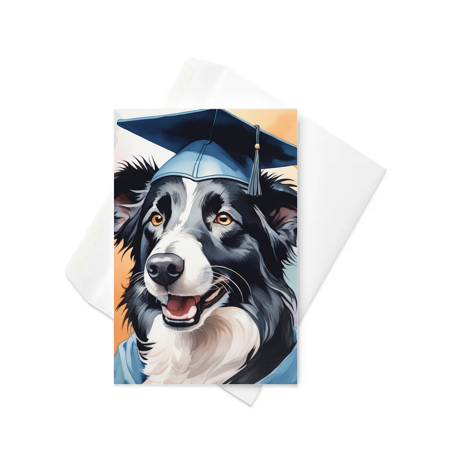 PugMug Custom Border Collie Greeting Card