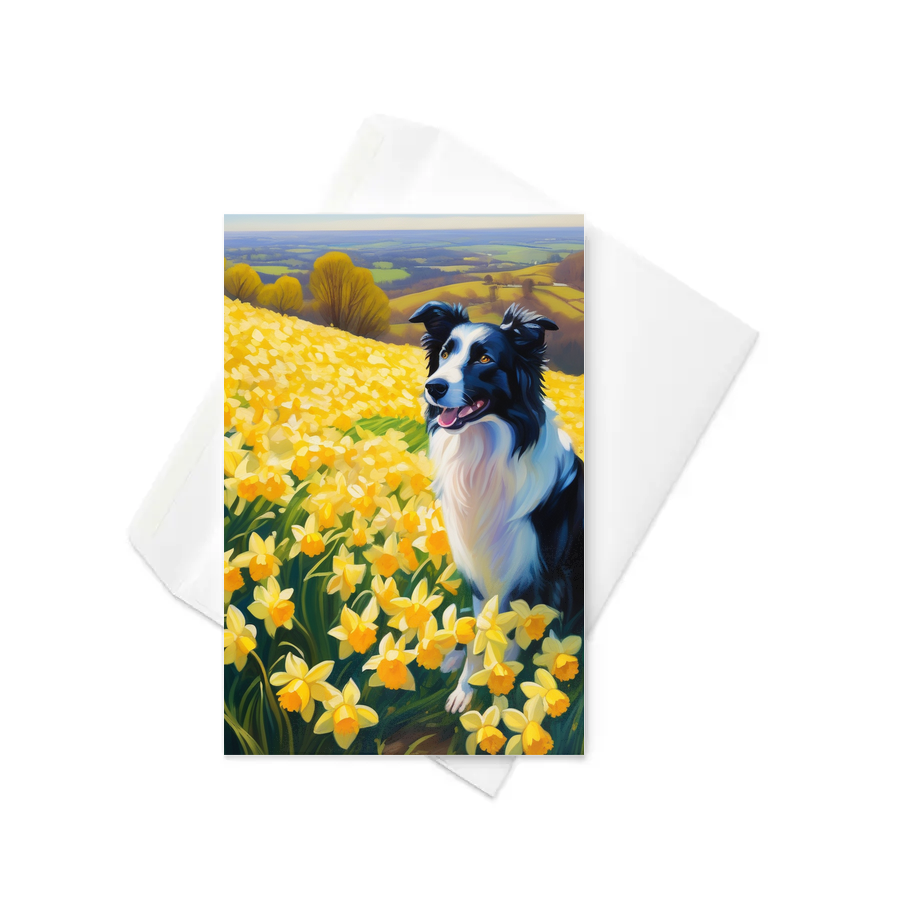 PugMug Custom Border Collie Greeting Card