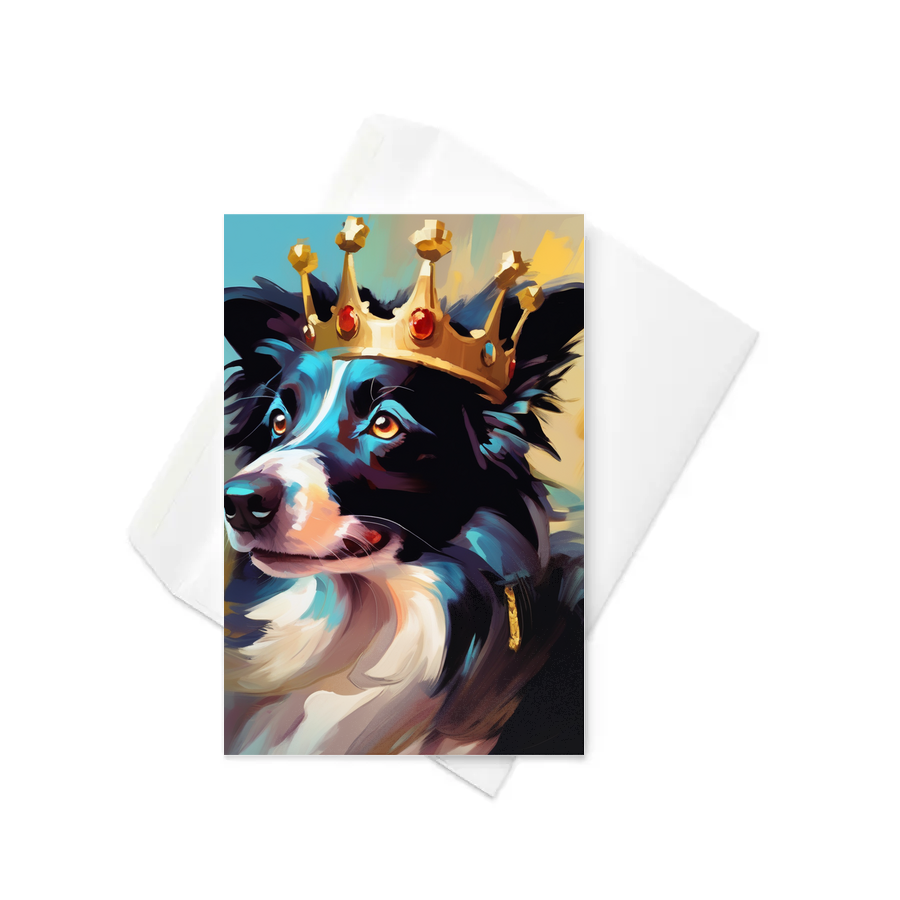 PugMug Custom Border Collie Greeting Card