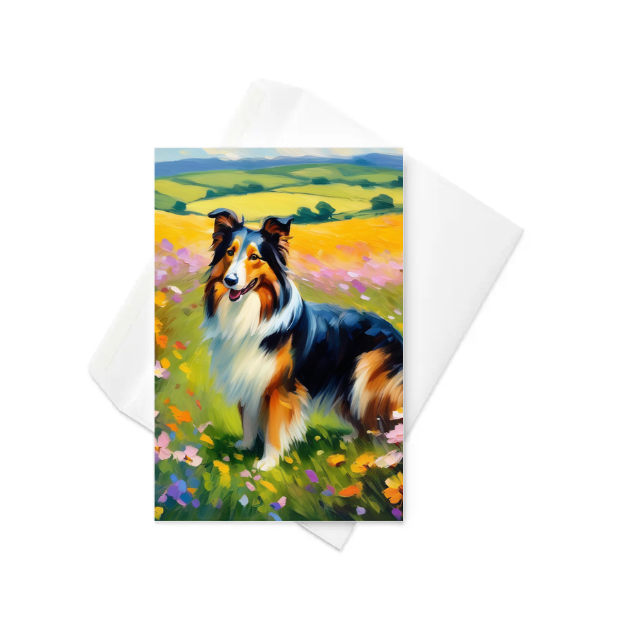 PugMug Custom Collie Greeting Card